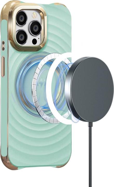 Produktbild OEM Circle Glam Mag Hülle für iPhone 12 / 12 Pro 6,1" mint (Apple iPhone 12)