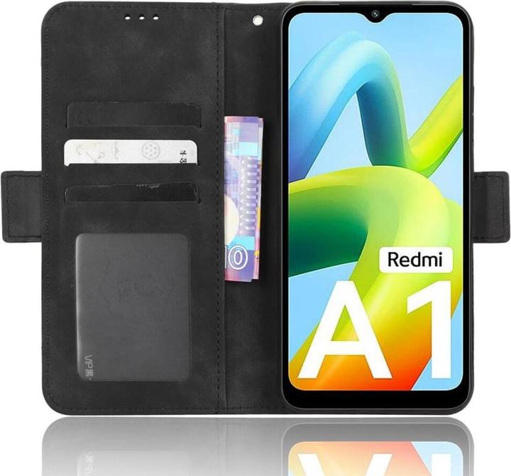 Actual product image Cover-Discount Xiaomi Redmi A2 / A1 - Case with many card slots black (Xiaomi Redmi A2)