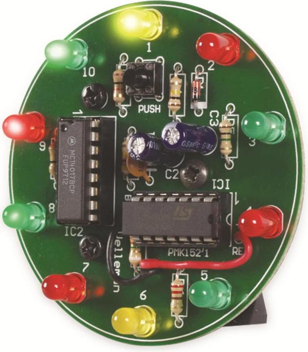 Actual product image Whadda WSG152 LED kit spider LED wheel (Construction kit)