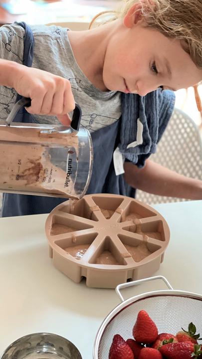 Produktbild Minikoioi Slices – Bubble Beige – Silikon-Kuchenform