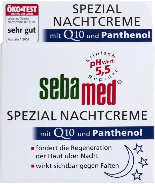 Actual product image Sebamed special night cream with Q10 and panthenol, 75 ml cream (75 ml, Night cream)