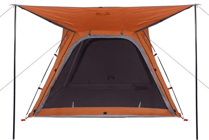 Produktbild vidaXL Campingzelt 4 Personen & Orange 185T Taft (Kuppelzelt, 5.90 kg, 4 Personen)