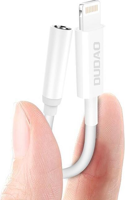 Produktbild Dudao Audio-Adapter Kopfhörer-Adapter von Lightning auf 3,5 mm Mini-Klinke weiss (L16i weiss) (Klinkenadapter)