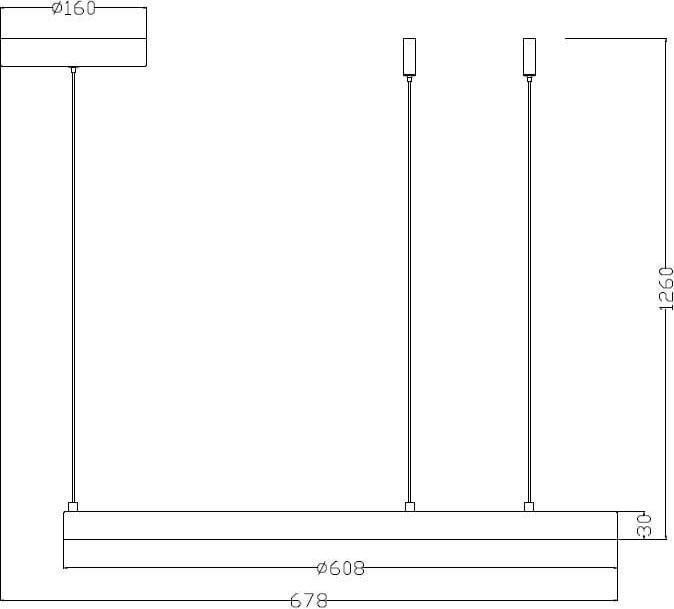 Image du produit Light Prestige Pendant LED Light Midway 60cm Or