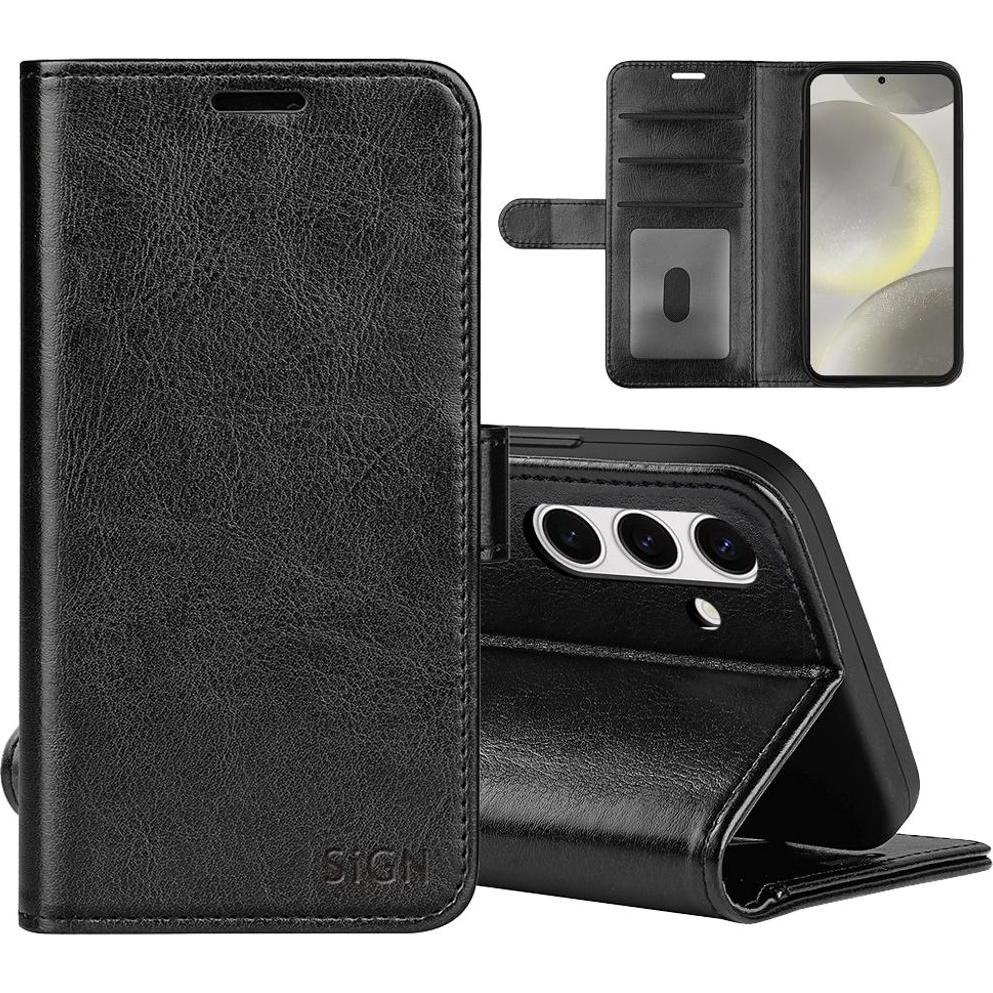 SIGN Cover a portafoglio per Samsung Galaxy S24 FE - Nero (Samsung Galaxy S24 FE), Cover smartphone, Nero