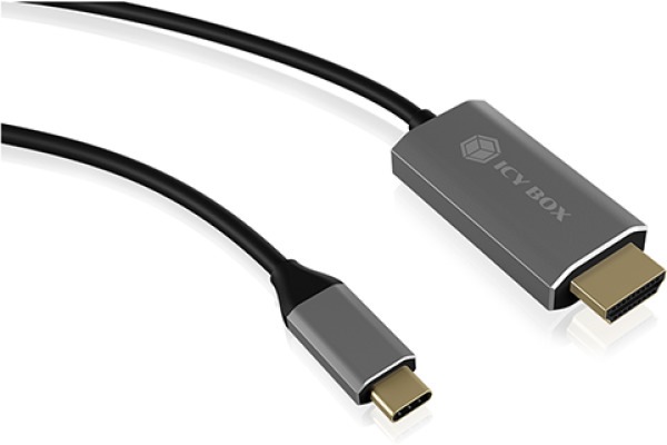 Immagine prodotto Icy Box IB-CB020-C, USB 3.1 C - HDMI, HDCP 2.2 (1.80 m, HDMI)