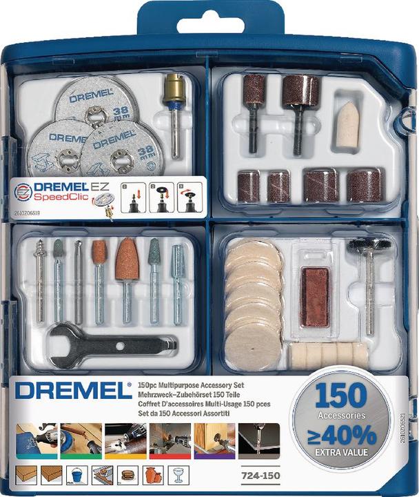 Produktbild Dremel Mehrzweck-Zubehörset 150 tlg.