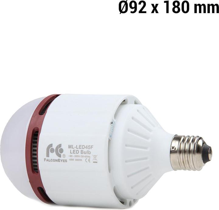 Image du produit Falcon Eyes Lampe à LED lumière du jour 45W E27 ML-LED45F (éclairage de studio)