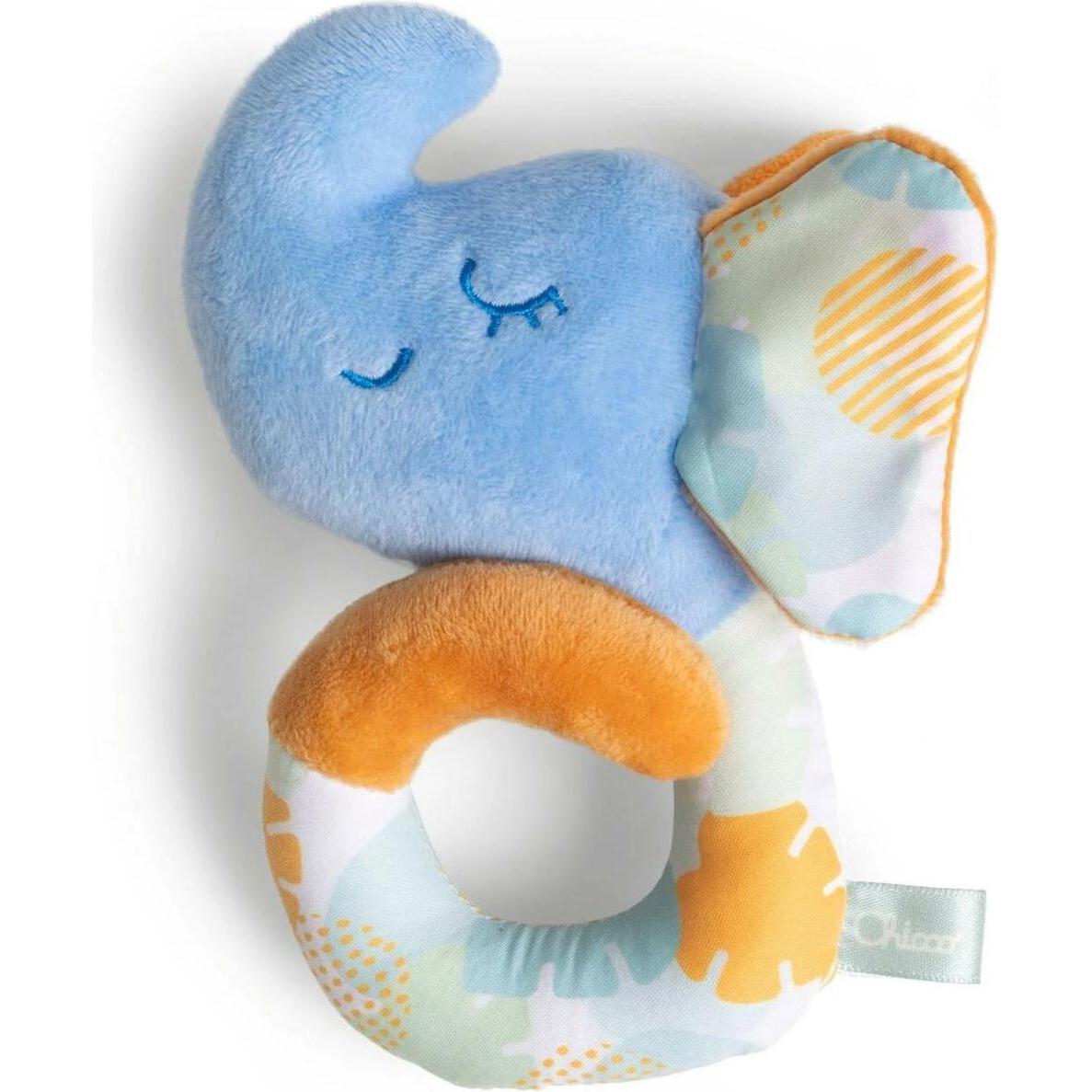 Chicco Mehrfarbig Babyrassel, Elefant On The Go