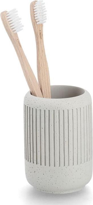 Produktbild Zeller Present Zahnputzbecher "Zement", Zement, hellgrau