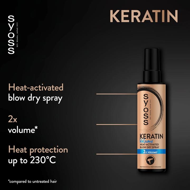 Produktbild Syoss Keratin & Volume Thermo-Protective Hair Spray Giving Volume 200Ml (200 ml)