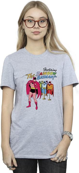 Produktbild Batman Comic Cover Regenbogen Batman Baumwolle Boyfriend TShirt (S)