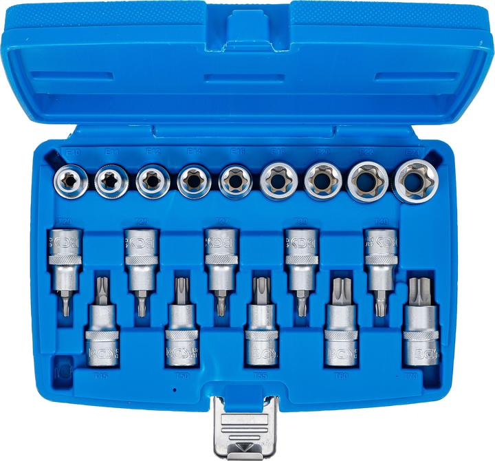 Actual product image BGS Bit insert/socket spanner insert set (12.5 mm)