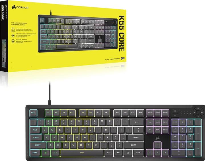 Actual product image Corsair K55 Core RGB (DE, Cable)