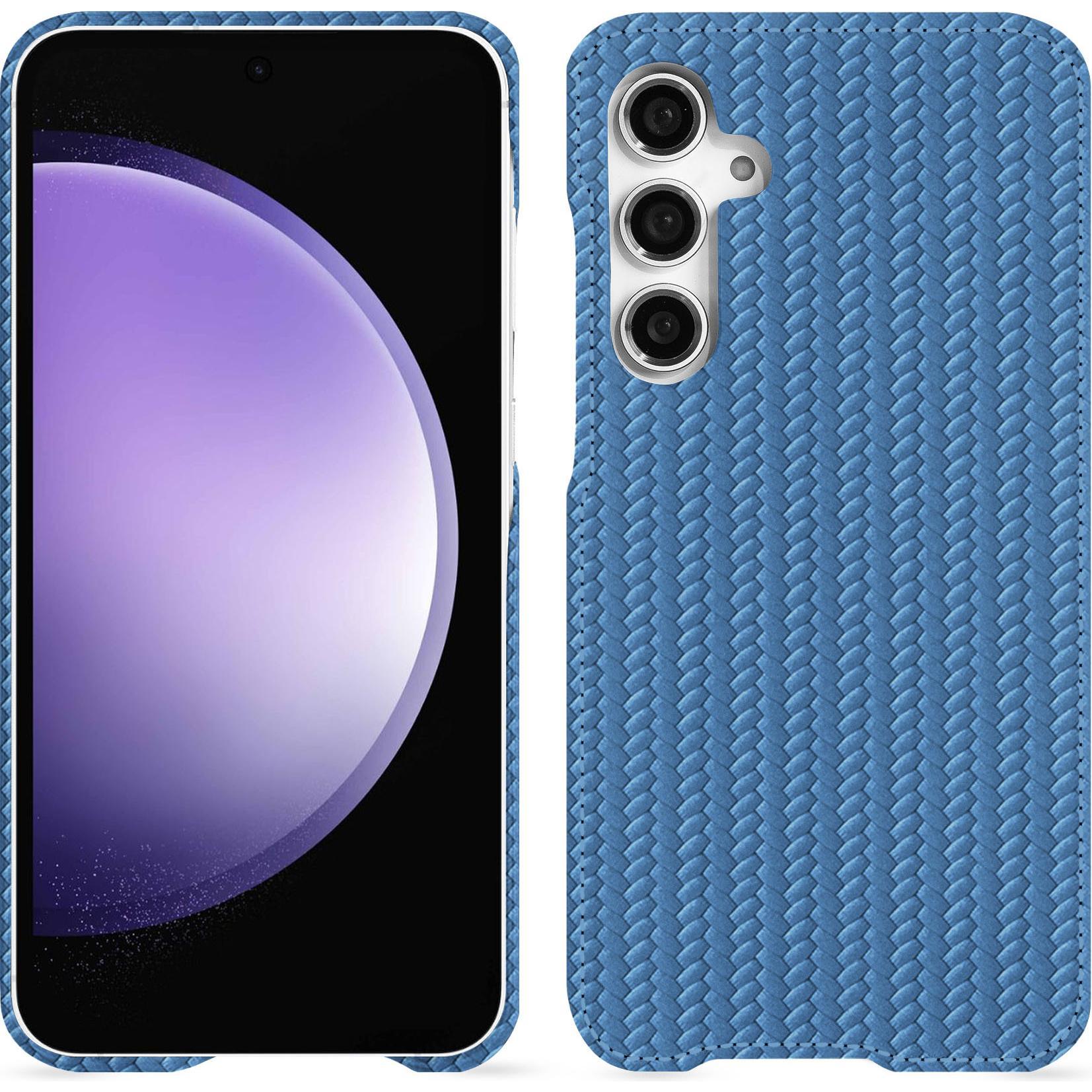 Thumbnail - Noreve Lederschutzhülle (Samsung Galaxy S23 FE), Smartphone Hülle, Blau