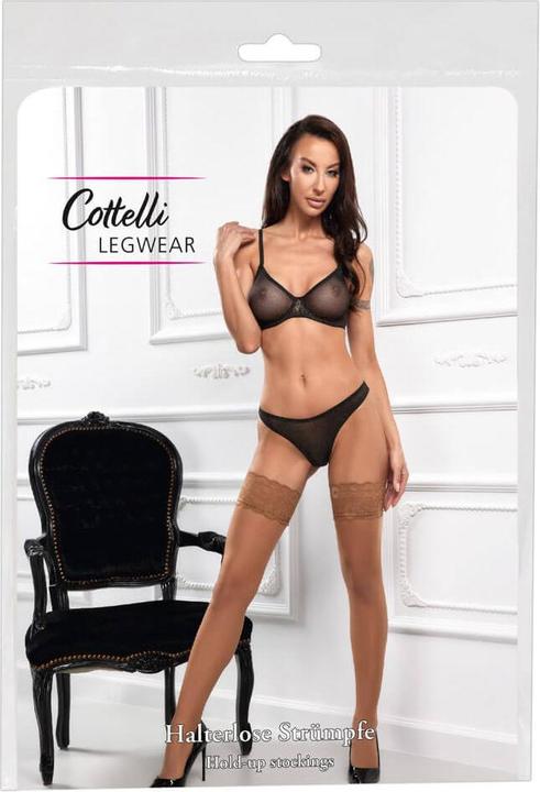 Actual product image Cottelli Collection Halterless Stockings (L)