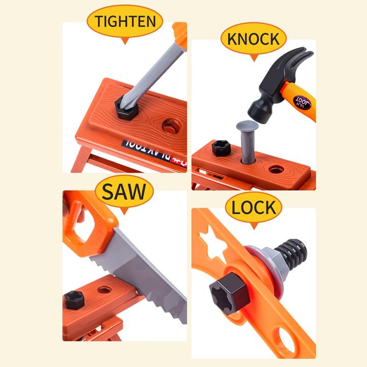 Actual product image Activity Board Children's modelling maintenance tools, electric drills, screws, tools