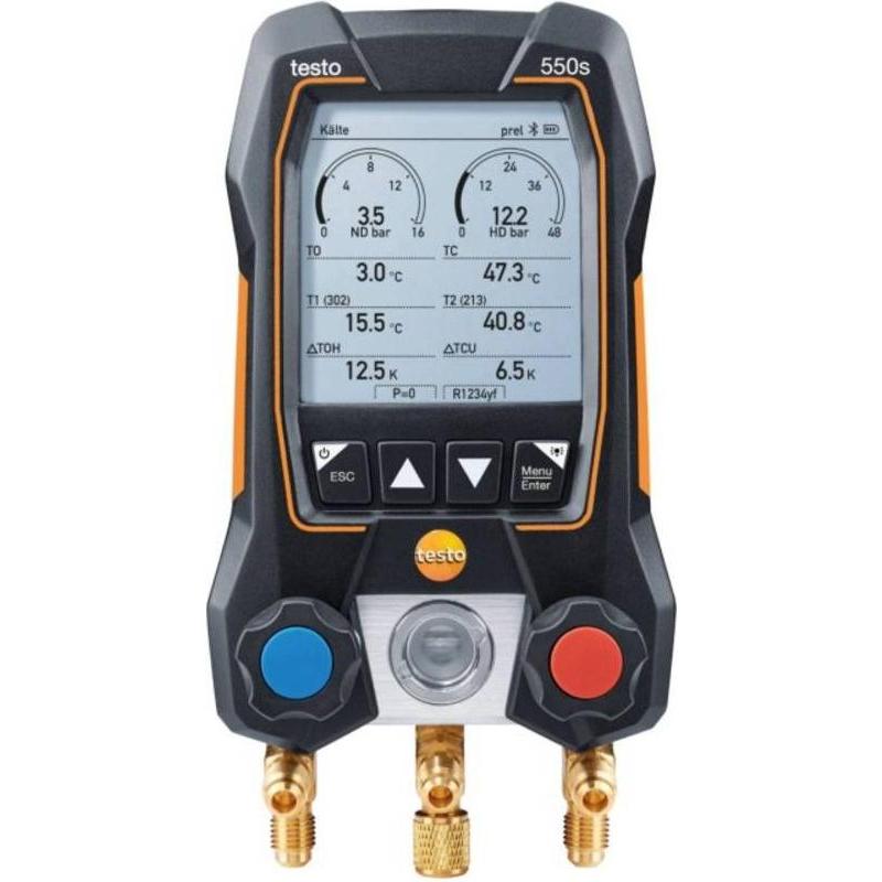 Thumbnail - Testo, Detektor, 550s Set e digitale Monteurhilfe mit kabellosen Zangen Temperaturfühlern