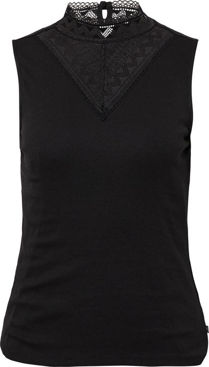 Produktbild S.Oliver T-Shirt Top mit Spitzeneinsatz (XS)