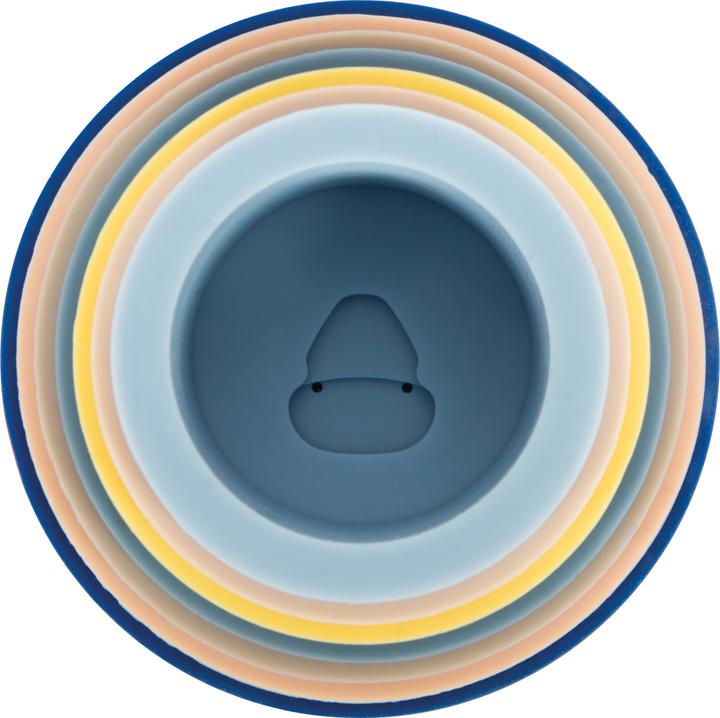 Actual product image small foot Silicone Stacking Cups