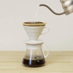 Actual product image Hario V60 Dripper & Pot White (0.60 l)