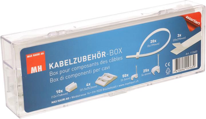 Immagine prodotto Max Hauri Scatola di accessori per la casa via cavo (Fascette in plastica, 290 mm, 1 pz.)