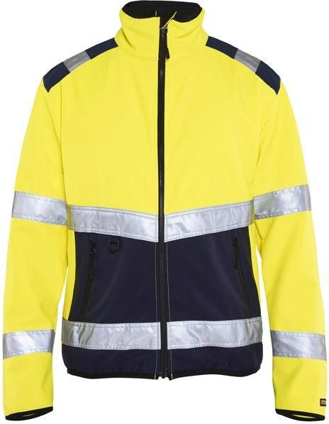 Actual product image Blakläder High visibility softshell jacket yellow / navy blue (3XL)