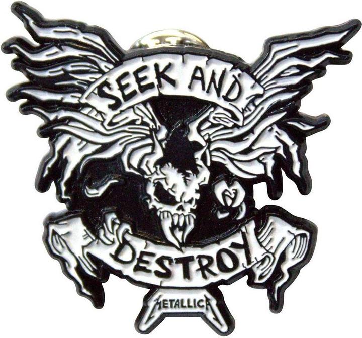 Produktbild Metallica Abzeichen Seek & Destroy ZinkLegierung Emaille