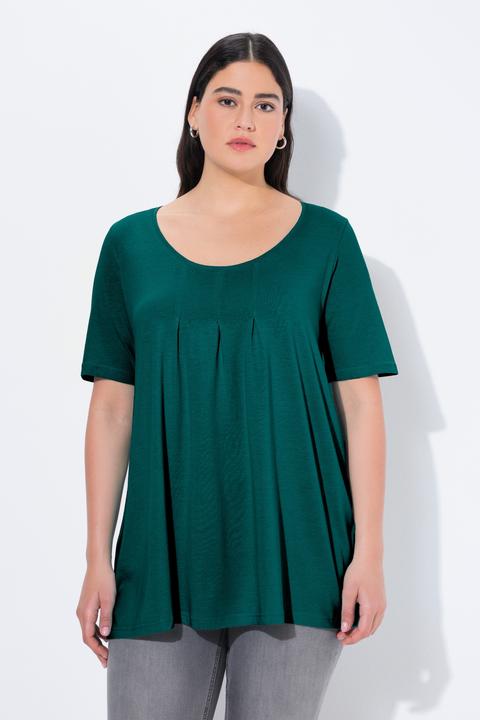 Actual product image Ulla Popken Essential Front Pleat Tee (58, 60)