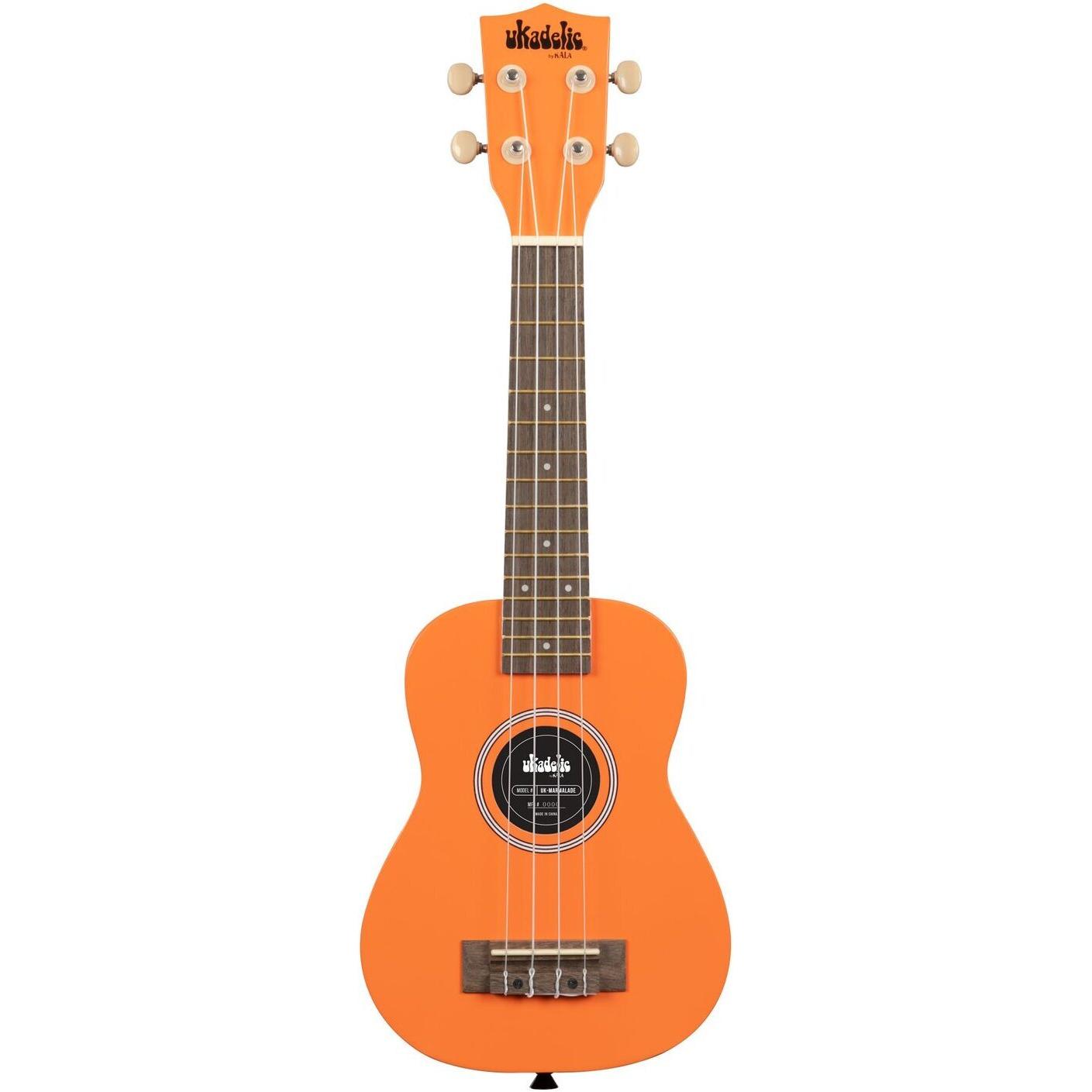 KALA Wood Ukadelic Marmalade Ukulele (Acustico, Soprano), Ukulele, Arancia