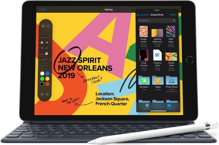Produktbild Apple iPad (2019) (nur WLAN, 10.20", 128 GB, Space Gray)