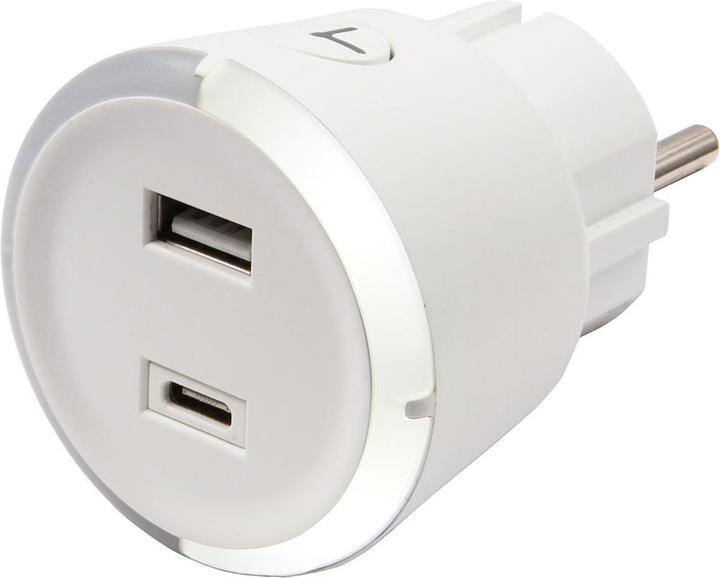 Actual product image Capidi Safety Timer USB A+C 1-4 hours 3.4A White