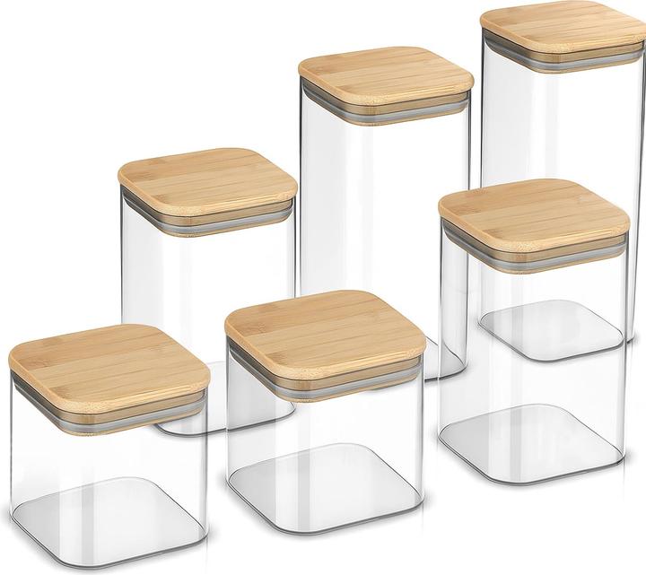 Produktbild Cheffinger 6er Set Vorratsgläser mit Deckel