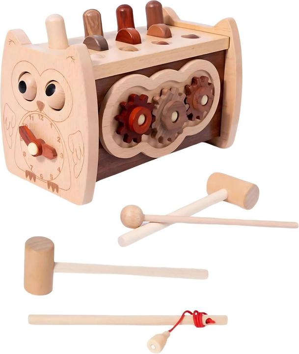 Hermex 6in1 wooden activity toy for toddlers Educational toy Motor