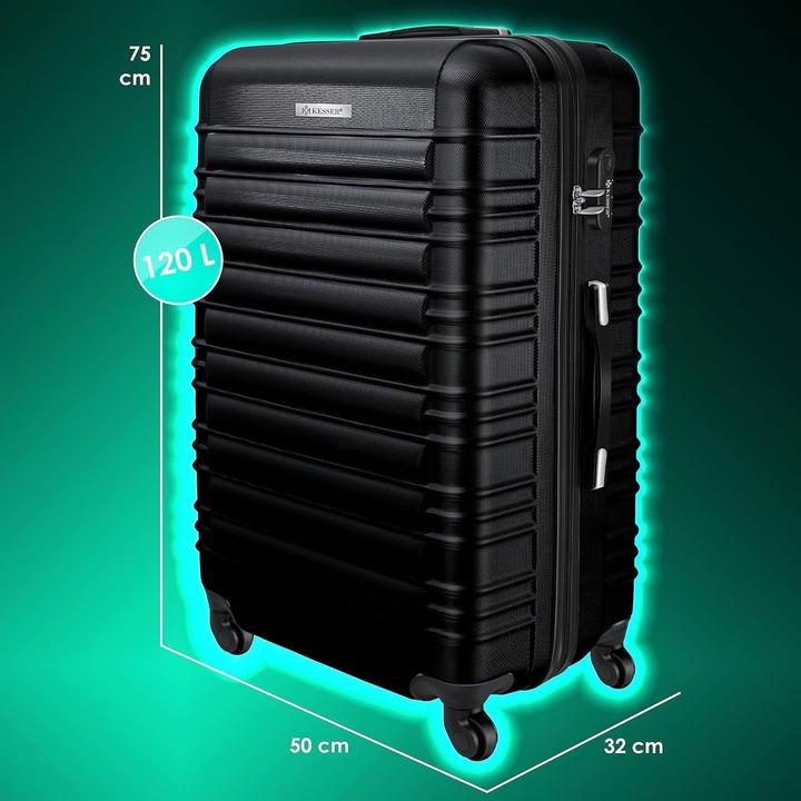 Actual product image Kesser Reisekoffer mit Zahlenschloss und Kofferwaage (120 l)