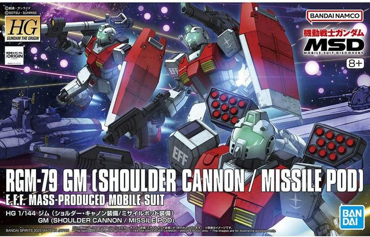 Bandai GUNDAM - HG 1/144 GM (Shoulder Cannon / Missile Pod) - Model Kit