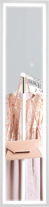 Homcom Ganzkörperspiegel Hartglas, MDF Weiss (40 x 160 cm)