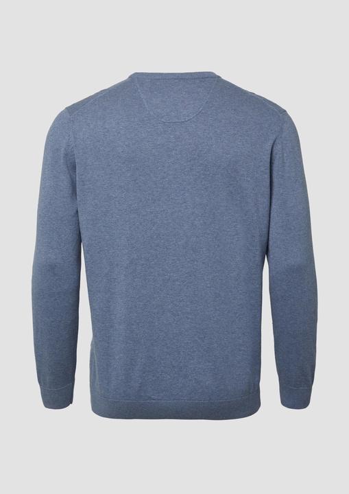 Produktbild s.Oliver Strickpullover Baumwollpullover mit Logo-Stickerei (5XL)