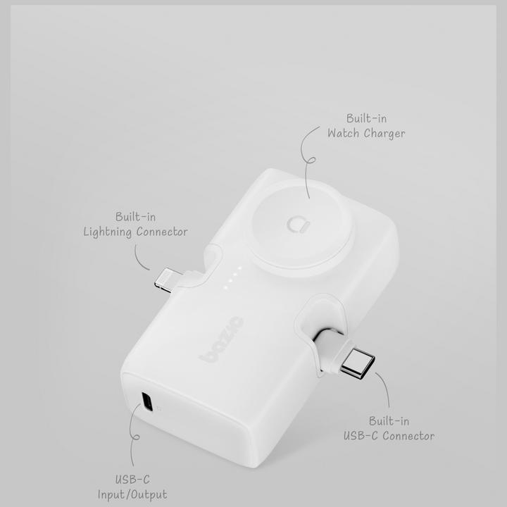 Produktbild Energea PowerBank 3in1 Bazic Koda 5000mAh PD20W USB-C/Lightning black (5000 mAh, 20 W, 20 Wh)