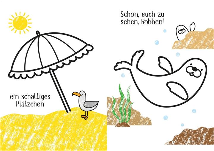 Produktbild Kleine Kreativ-Werkstatt - Ganz einfach ausmalen: Am Strand