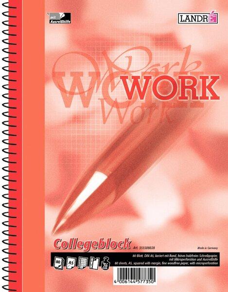 Image du produit Landré Bloc-notes A5+ (A5+, Quadrillé, Couverture rigide)