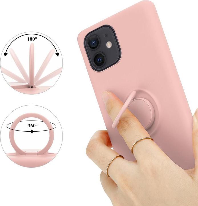 Image du produit Cadorabo TPU Liquid Ring Silicone Case Cover (Apple iPhone 12 mini)