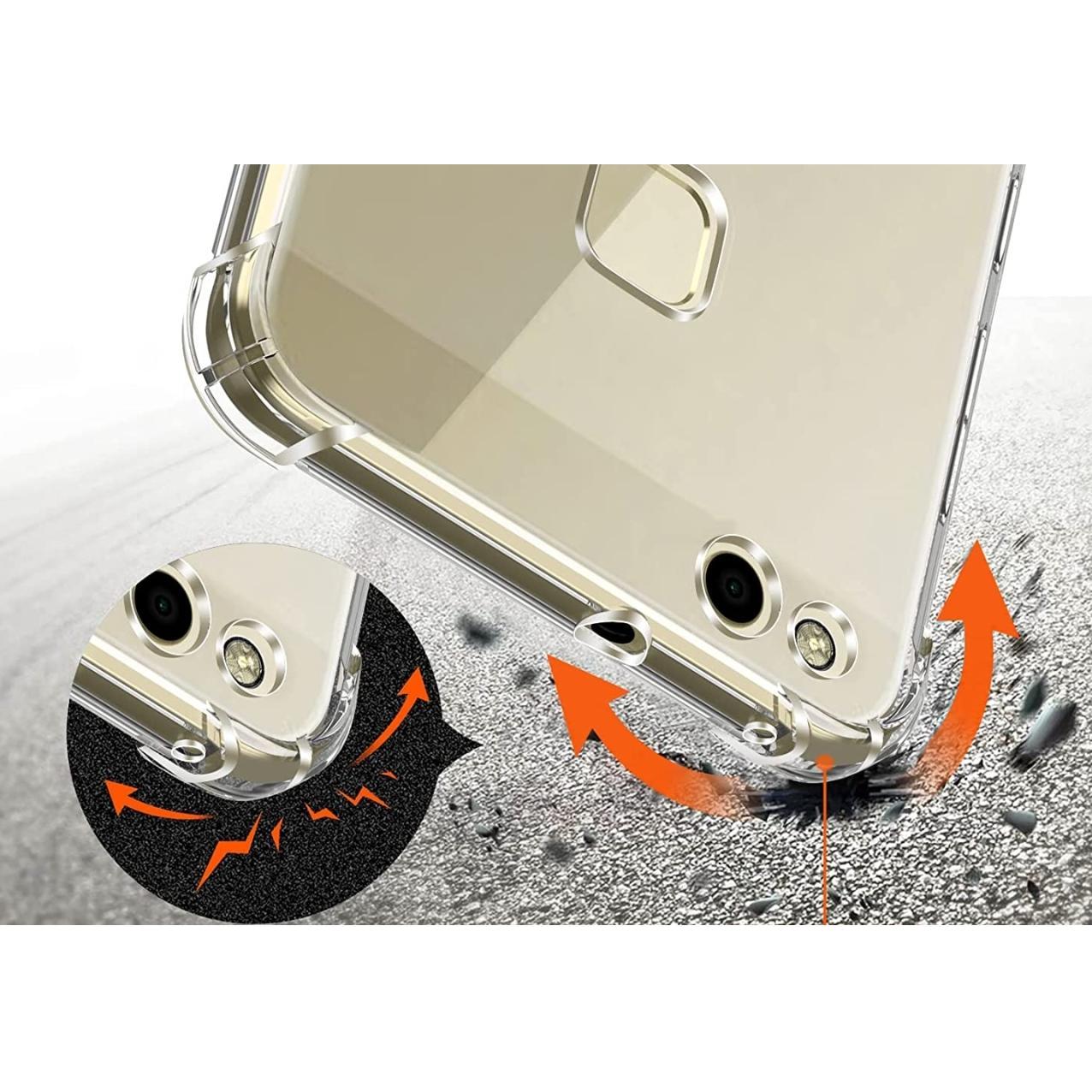 Thumbnail - Screenguard Huawei P10 Lite Hülle Crystal Soft Airbag Bumper (Huawei P10 Lite), Smartphone Hülle, Transparent