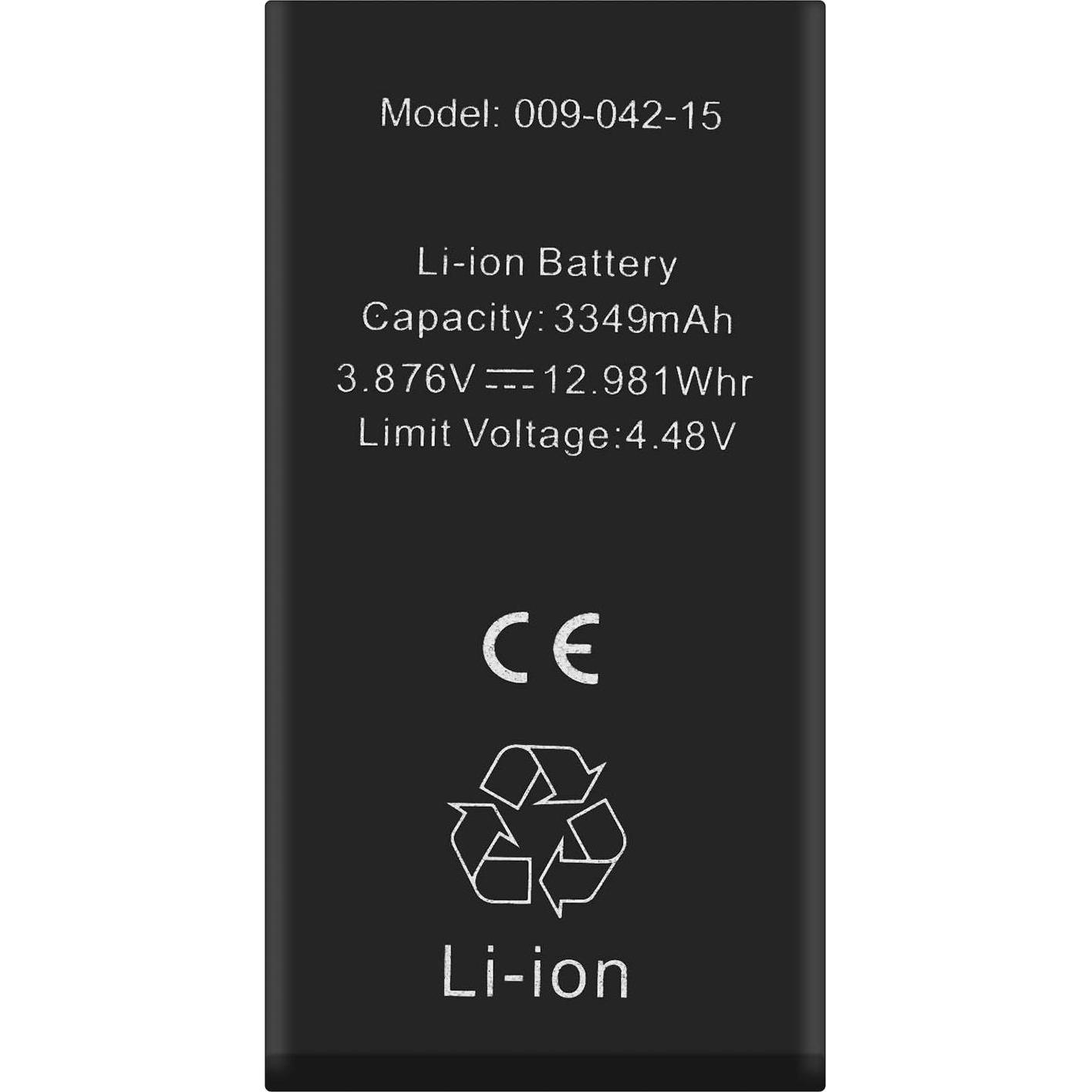 Clappio 3349mAh Ersatzakku ohne BMS, Smartphone Akku