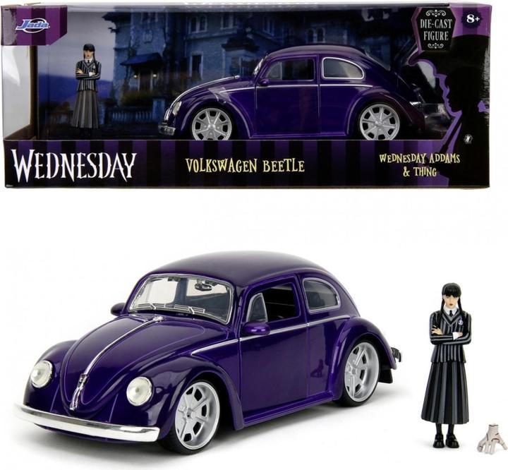 Actual product image Jada Wednesday Volkswagen Beetle 1:24