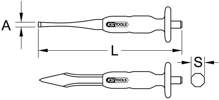 Actual product image KS Tools Cross chisel