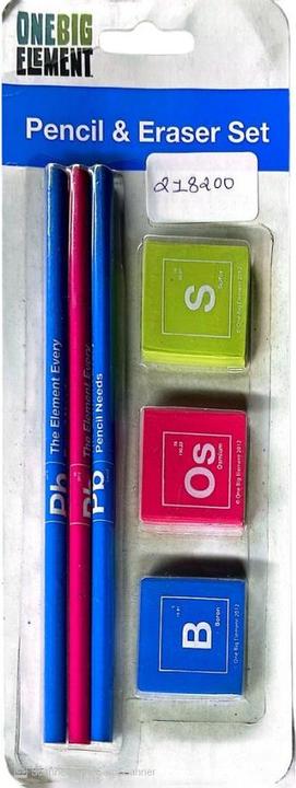 Actual product image OneBig Element Pencil & Eraser Set