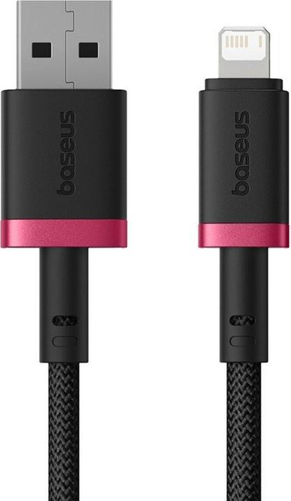 Produktbild Baseus Dura Schnellladekabel Typ A zu IP 2.4A 2 m Schwarz Rot (2 m)