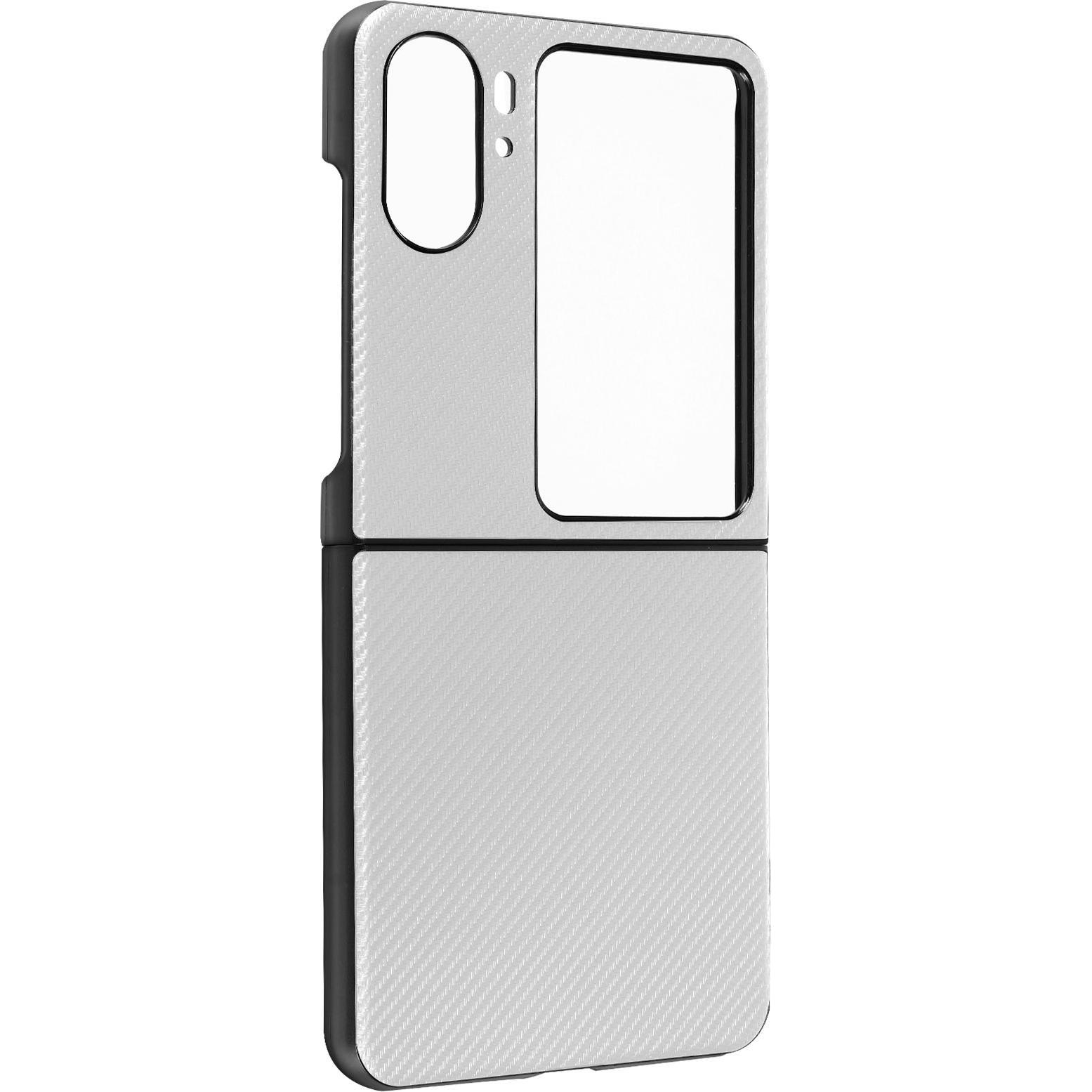 Thumbnail - Avizar Carbon Handyhülle Series (Oppo Find N2 Flip), Smartphone Hülle, Braun