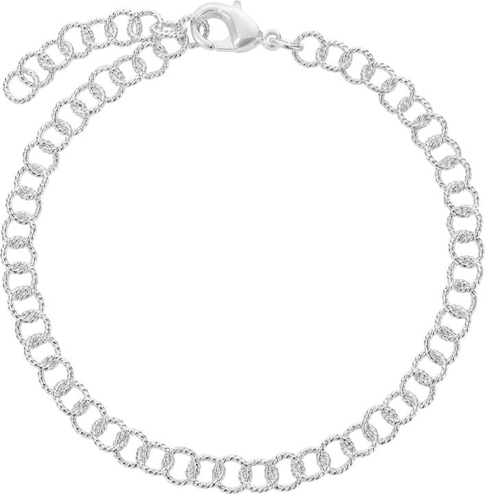Produktbild Steinkult Armband versilbert "Juna" (20 cm, Messing Sterling versilbert)